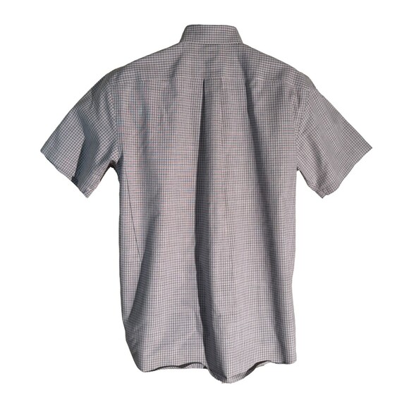 Roundtree & Yorke GOLD LABEL Short Sleeve Button Down Cotton Shirt Gray Medium - Picture 3 of 5